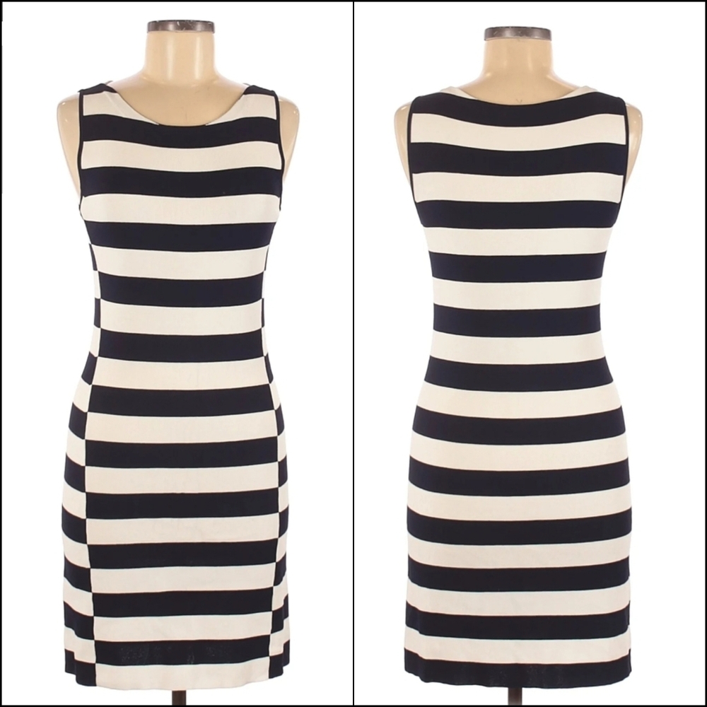 Theory Lasina Striped Sleeveless Dress